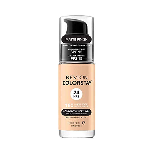 Revlon ColorStay Base de Maquillaje piel mixto/graso FPS15 (#180 Sand Beige) 30ml