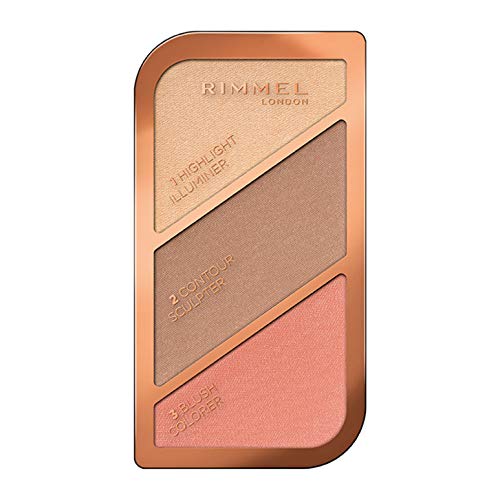 Rimmel London Sculpting Pakette Paleta de Maquillaje en polvo, Not So Shy, 18.5 g, Tono Goden Bronze