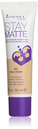 Rimmel London Stay Matte Base de Maquillaje Tono 103 True Ivory - 30 ml