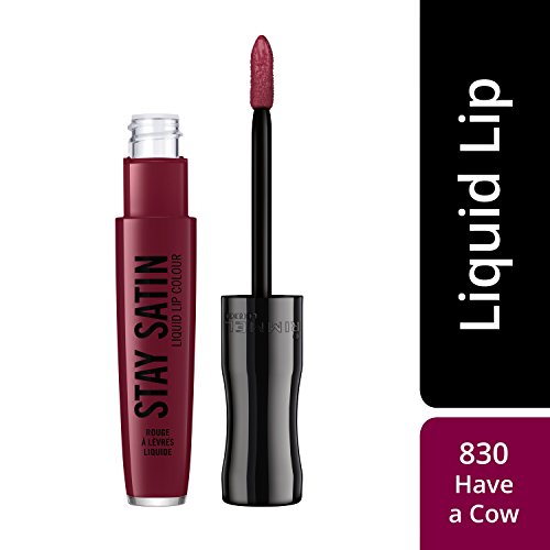 Rimmel London Stay Satin Liquid Lip Colour  Pintalabios Tono 830 Have a Cow (Gama Granates) - 21 gr