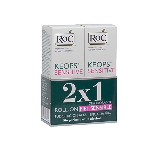 ROC KEOPS - Desodorante Roll On, Piel Sensible, 30 ml (x2)