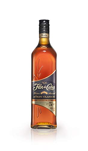 Ron Flor de Caña 5 Años Añejo clasico - 1 botella de 70 cl