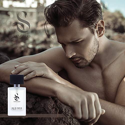 SANGADO Sin Domar Perfume para Hombres, Larga Duración de 8-10 horas, Olor Lujoso, Aromática Fougère, Francesas Finas, Extra Concentrado (Eau de Parfum), Spray de 50 ml, Un Gran Regalo Para Hombres