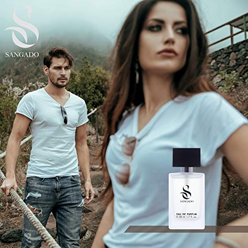 SANGADO Sin Domar Perfume para Hombres, Larga Duración de 8-10 horas, Olor Lujoso, Aromática Fougère, Francesas Finas, Extra Concentrado (Eau de Parfum), Spray de 50 ml, Un Gran Regalo Para Hombres