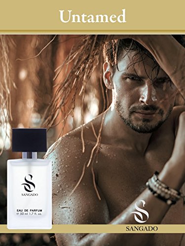 SANGADO Sin Domar Perfume para Hombres, Larga Duración de 8-10 horas, Olor Lujoso, Aromática Fougère, Francesas Finas, Extra Concentrado (Eau de Parfum), Spray de 50 ml, Un Gran Regalo Para Hombres