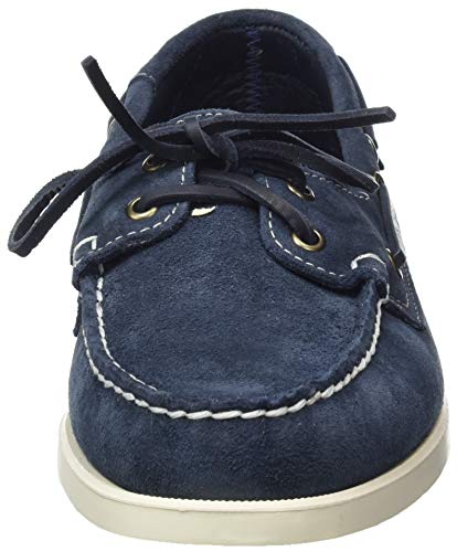 Sebago Docksides Portland Suede, Náuticos para Hombre, Azul (Blue Navy 908), 43.5 EU