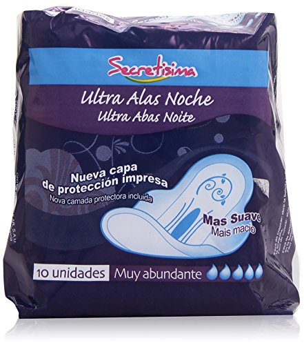Secretisima - Ultra Alas Noche - Nueva capa de protección impresa - 10 compresas