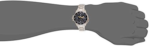 Seiko SKZ211K1 5 Diver's - Reloj para Hombre, automático, analógico, Esfera Negra, Correa de Acero Gris