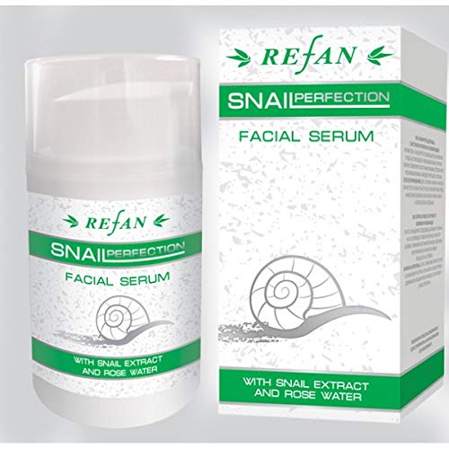 Sérum facial de 50 ml, con extracto de caracoles y agua de rosa