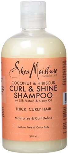 Shea Moisture - Champú modelador para rizos con coco e hibisco, 379 ml