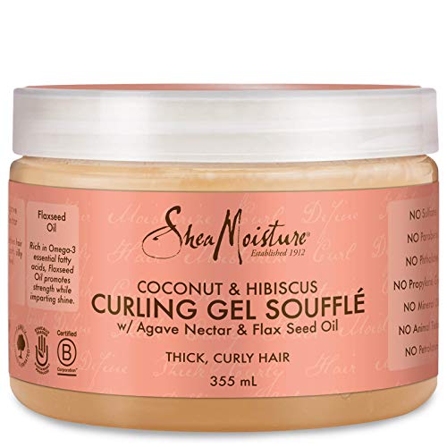 Shea Moisture - Gel modelador para rizos con coco e hibisco, 355 ml