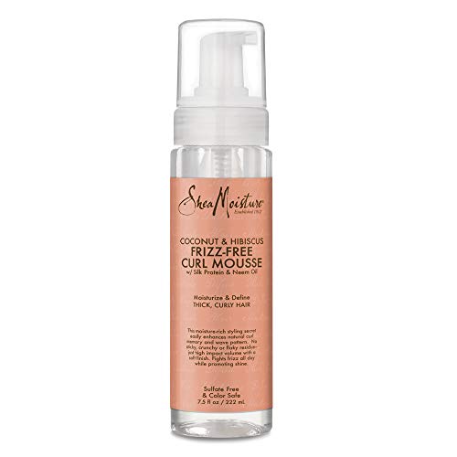 SheaMoisture coco y Hibiscus Frizz-Free Curl Mousse - 7,5 fl oz, 220 ml