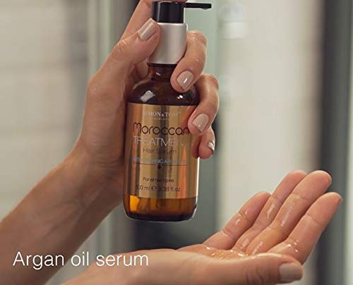 Simon & Tom - Serum Capilar de aceite de Argán Orgánico puro - Moroccan Treatment - Nutre, hidrata, suaviza y aporta un brillo sublime, 100ml