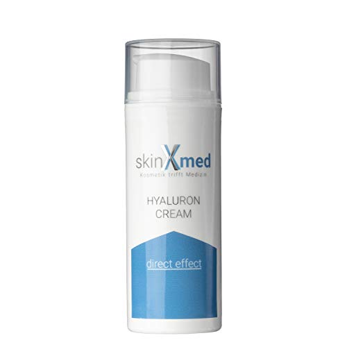 SkinXmed crema con Ácido Hialurónico | Anti-arrugas intensivo | día y noche | hidratante, mujer y hombre | elimina y reduce ojeras, manchas en cara, cuello y escote | 50ml