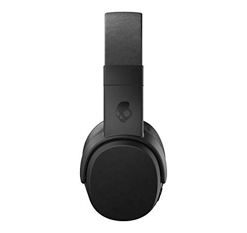 Skullcandy Crusher Over-Ear Bluetooth, Auriculares Inalámbricos con Micrófono, Espuma Viscoelástica con Aislamiento de Ruido, Estéreo Ajustable, Batería con 40h de Duración, Negro