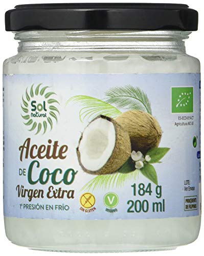 Solnatural Aceite De Coco Virgen Extra Pequeðo Bio 200 Ml 400 g