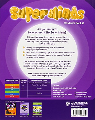 Super Minds Level 6 Student's Book with DVD-ROM (Book & DVD Rom) - 9780521223874