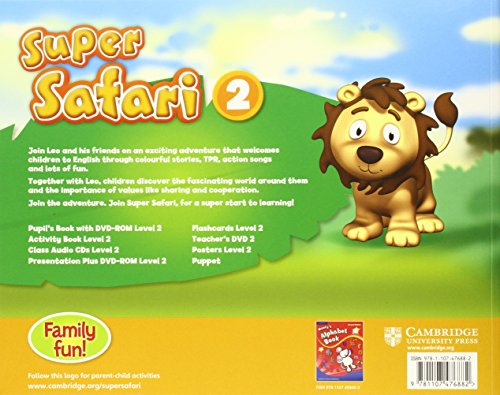 Super Safari Level 2 Pupil's Book with DVD-ROM (Super Minds) - 9781107476882