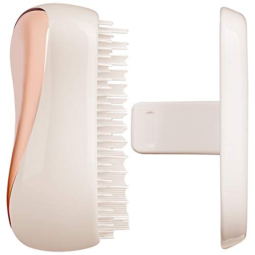 Tangle Teezer - Cepillo desenredante compacto Styler rosa dorado cream