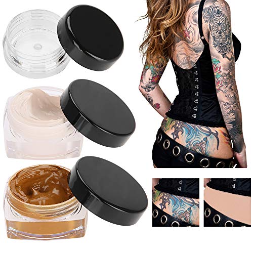 Tatuaje Corrector Mejora Profesional Piel impermeable Camuflaje Crema Cicatriz Tatuaje Oculta Encubrir Maquillaje para manchas de Vitiligo Marcas de nacimiento