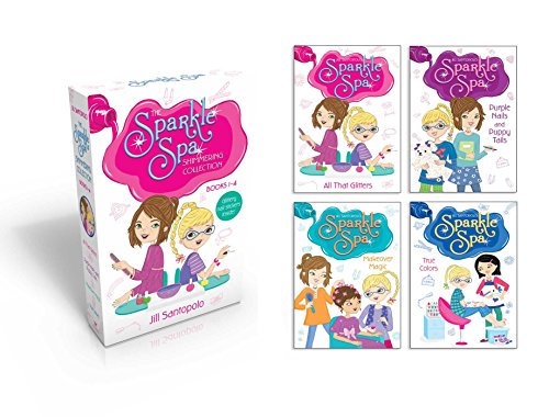 The Sparkle Spa Shimmering Collection Books 1-4: All That Glitters; Purple Nails and Puppy Tails; Makeover Magic; True Colors [With Glittery Nail Stic