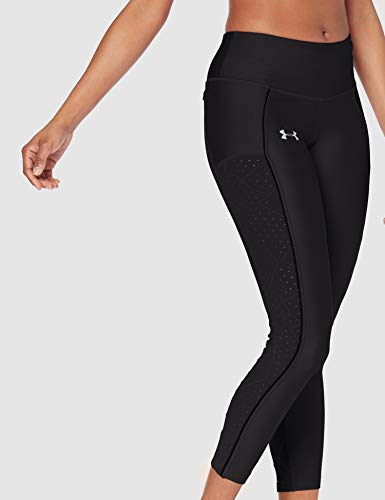 Under Armour Armour Fly Fast Raised Thread Crop Pantalones para Deporte, Mujer, Negro (Black/Black/Reflective 001), XS