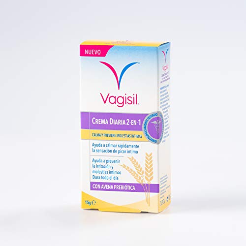 Vagisil Crema Diaria 2 en 1 calma y previene molestias íntimas, 15 ml