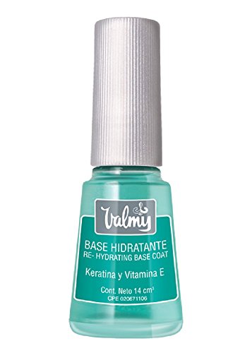 Valmy Base Hidratante para Uñas con Keratina y Vitamina E – Tratamiento de Esmalte Protector y Fortalecedor, 1 Unidad (1 x 14 ml)