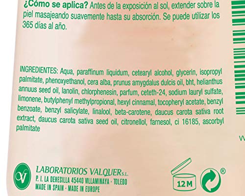 Válquer Leche Hidratante Bronceadora - 500 ml.