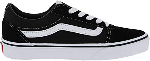 Vans Ward Suede/Canvas, Zapatillas Unisex Niños, Negro ((Suede/Canvas) Black/White Iju) 39 EU