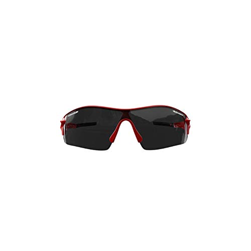 VeloChampion Kids Unisex Verano niño niña Junior Deportes Warp Ciclismo Moda Gafas de Sol Frescas Tonos UV400 UVA UVB Categoría 3 protección (Red)