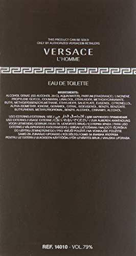 Versace Versace L'Homme Eau de Toilette Vaporizador 100 ml