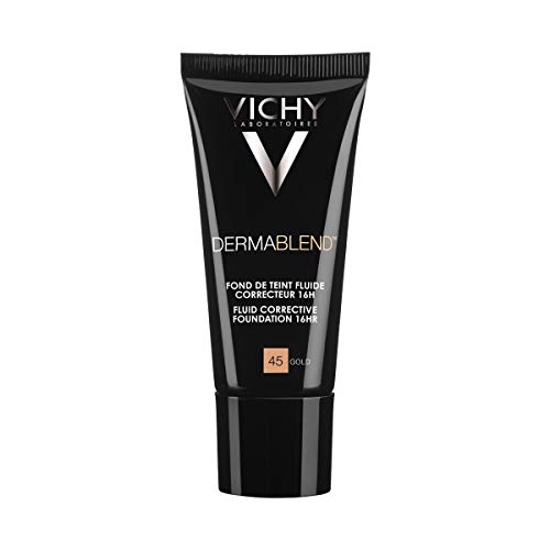 Vichy Dermablend Base de Maquillaje Correctora 16H SPF35, 45 Gold, 30 ml