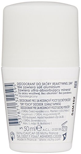 Vichy Desodorante Roll-On sin Sales de Aluminio 24 H - 50 gr