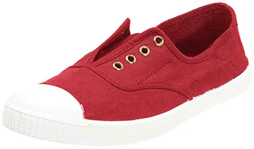 Victoria Inglesa Elástico Tintada Puntera, Zapatillas Unisex Adulto, Rojo, 38 EU