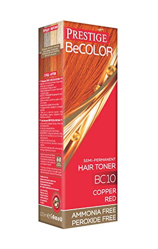 Vips Prestige - BeColor Tinte Semi Permanente Color Rojo Cobrizo BC10, Sin Amoniaco Sin Peroxide