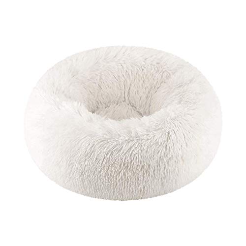 Vivi Bear Cama Gato Cama Perro Extra Suave Cómodo Lindo,Cojín de Gato Lavable de la Cama,Lecho Ovalado de Cueva de anidación Adecuado para Gatos y Perros pequeños y medianos