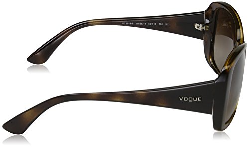 Vogue 0Vo2843S Gafas de sol, Dark Havana, 56 para Mujer