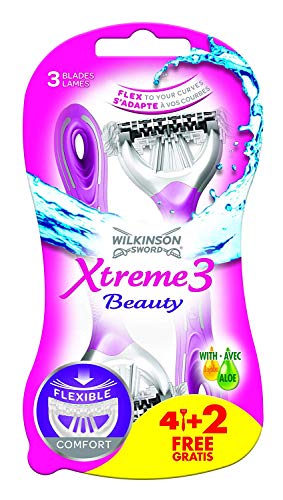 Wilkinson Einwegrasierer Xtreme 3 Beauty - Maquinillas de afeitar desechables (4 unidades + 2 gratis)