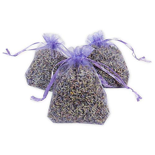 WOVELOT Envases de Lavanda 15 Paquetes | Desodorante Natural, Bolsita de Flores Secas, La Bolsita de Fragancia de Lavanda Más Alta Fragancia