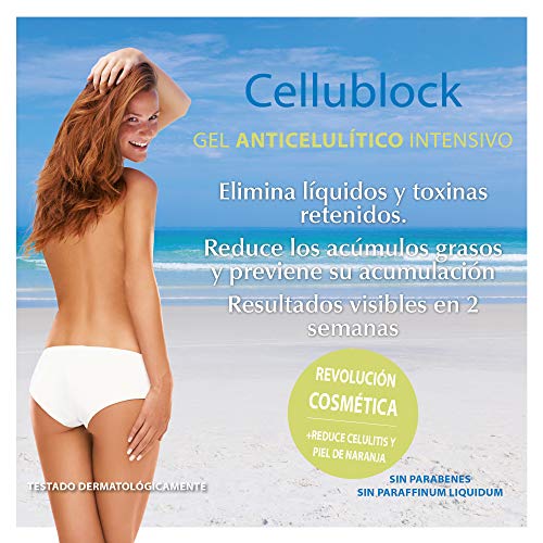 Yacel CELLUBLOCK. Anticelulítico Intensivo. Quemagrasa y Reduce líquidos. 200ml