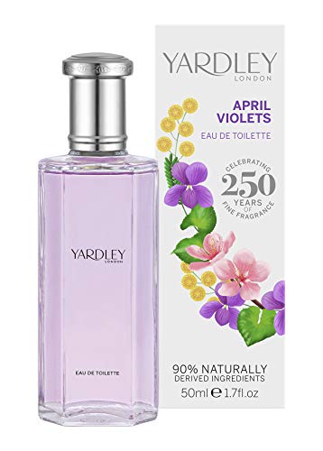 Yardley London April Violets Agua de colonia para mujer, 50 ml