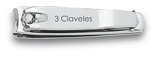 3 Claveles 12416 - Cortauñas con lima, 6 cm
