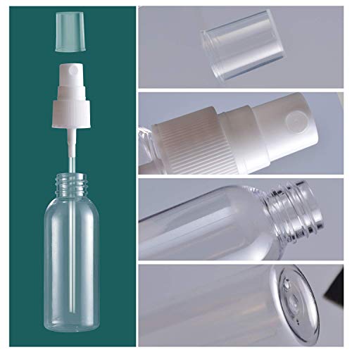 4 PCS *100ml Botes Viaje Transparente Plástico Botella Vacía de Spray, Bote Spray Pulverizador para Vacaciones, Viajes de Negocios, Maquillaje, Limpieza, 4 Piezas (100ML)