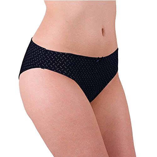 ABClothing Algodón Low Rise Soft Breathable Low Rise Brief Underwear Negro L