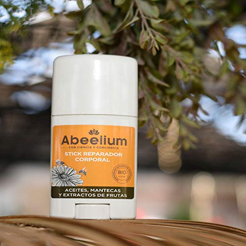 Abeelium | Crema Hidratante Corporal Ecológica en Stick | Crema Hidratante Sin Parabenos, Sin Siliconas, Sin perfumes | Cosmética Natural y Ecológica | Cosmética con Miel | Hecho en España - 50 ml