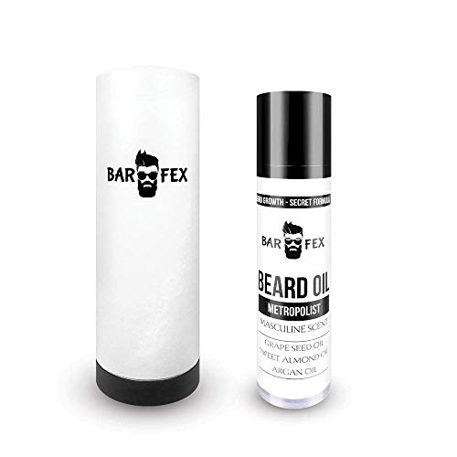 Aceite Crecimiento Barba Natural ● Hecho en Alemania ● BarFex Beard Growth Oil