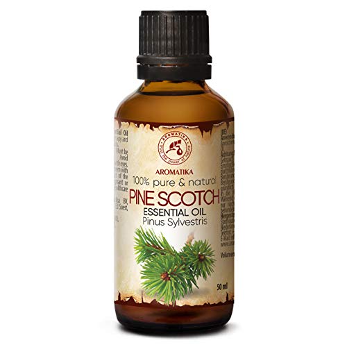 Aceite Esencial de Pino Escocés 50ml - Pinus Sylvestris - Austria - 100% Puro y Natural - Mejor para Aromaterapia - Baño de Aroma - Difusor - Fragancia para el Hogar - Pine Essential Oil