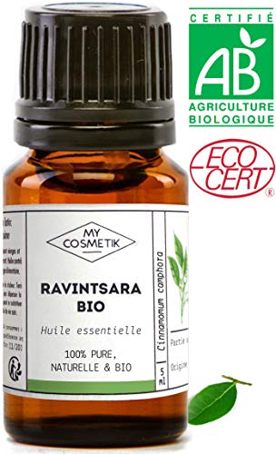 Aceite esencial de Ravintsara CT orgánico 1,8 cineol - MyCosmetik - 10 ml