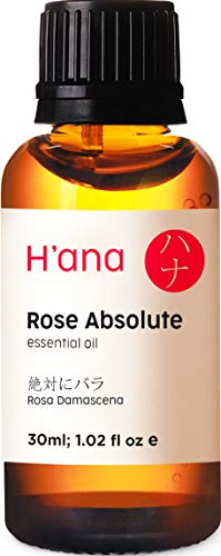 Aceite esencial de rosa - Grado terapéutico 100% puro para aromaterapia, cuidado de la piel, cabello y difusor - 30 ml